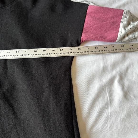 Miss Chievous Women's Fleece Cowl Neck Long Sleeve Pullover Sweatshirt Black XL - Picture 8 of 13